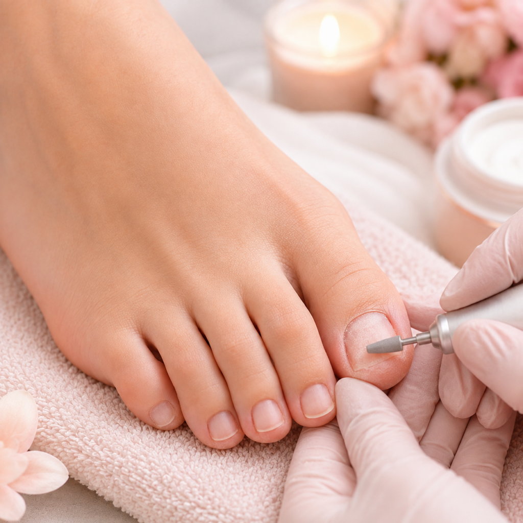 Przygotowanie paznokcia do odbudowy w salonie Angel Nails Reda